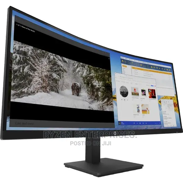 HP M34d 34" WQHD USB-C Curved Monitor.