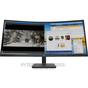 HP M34d 34" WQHD USB-C Curved Monitor.