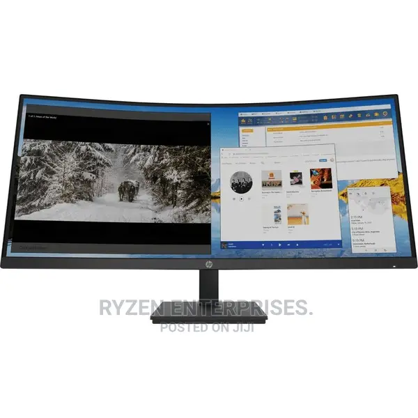 HP M34d 34" WQHD USB-C Curved Monitor.