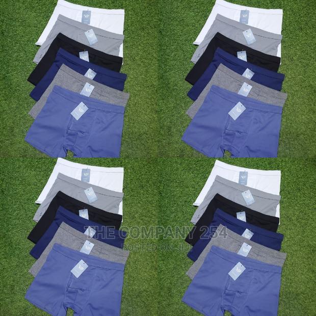 Vip Men's Assorted Plain Cotton 6 Pack Boxer Shorts
. - thumbnail 2