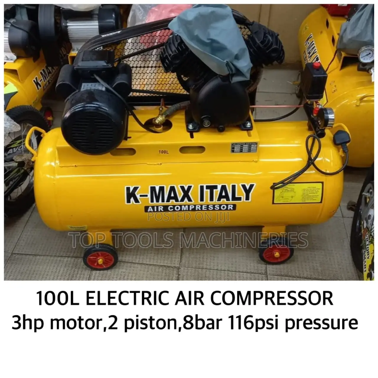Italy 100L Electric Air Compressor 3hp 2piston