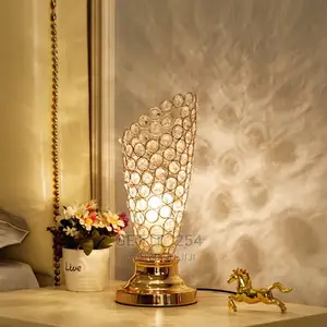 Side Table Crystal Lamp