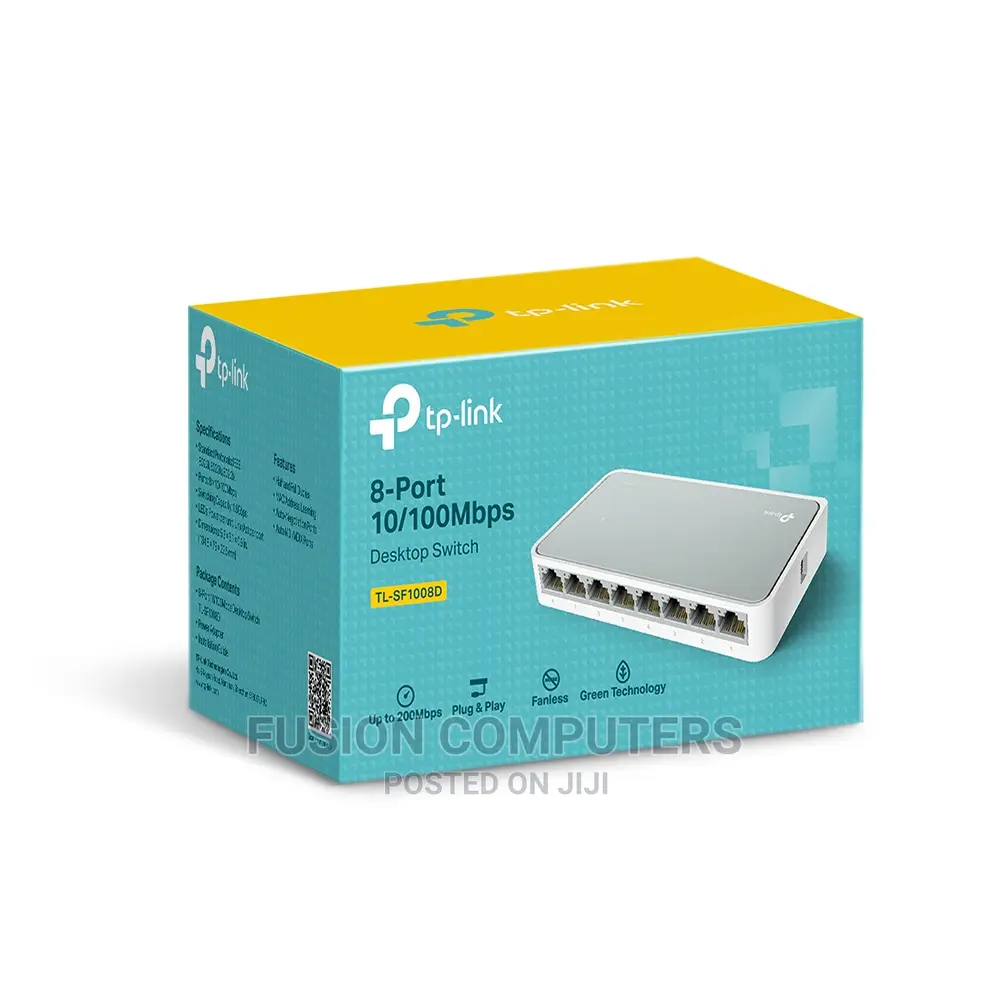 TP-LINK Mini Desktop Switch 8-Port 10/100mbps - Tl Sf1008d