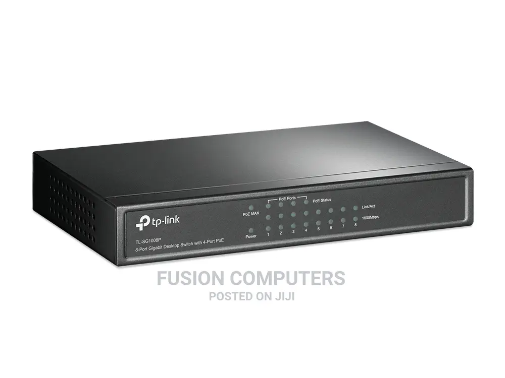 TP-LINK Gigabit Desktop Switch With 4-Port Poe - Tl-Sg1008p
