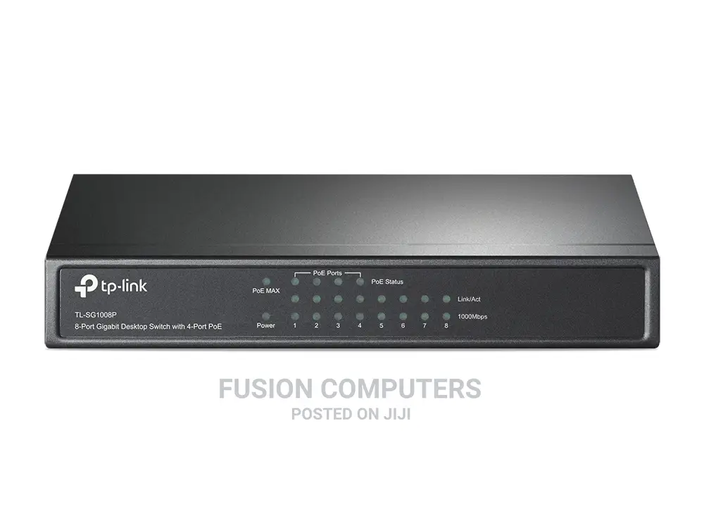 TP-LINK Gigabit Desktop Switch With 4-Port Poe - Tl-Sg1008p