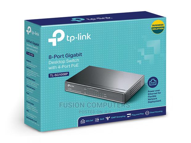 TP-LINK Gigabit Desktop Switch With 4-Port Poe - Tl-Sg1008p - thumbnail 4