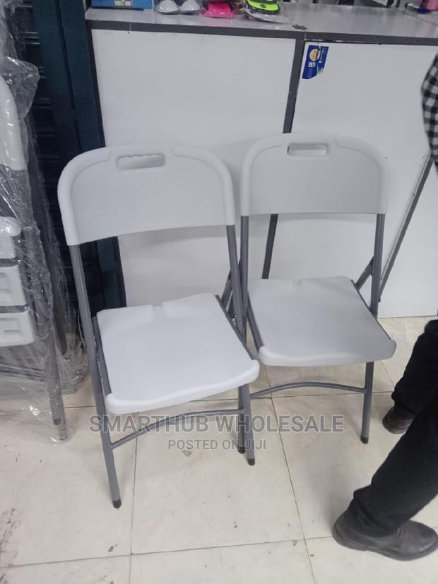 Foldable White Chair - main view