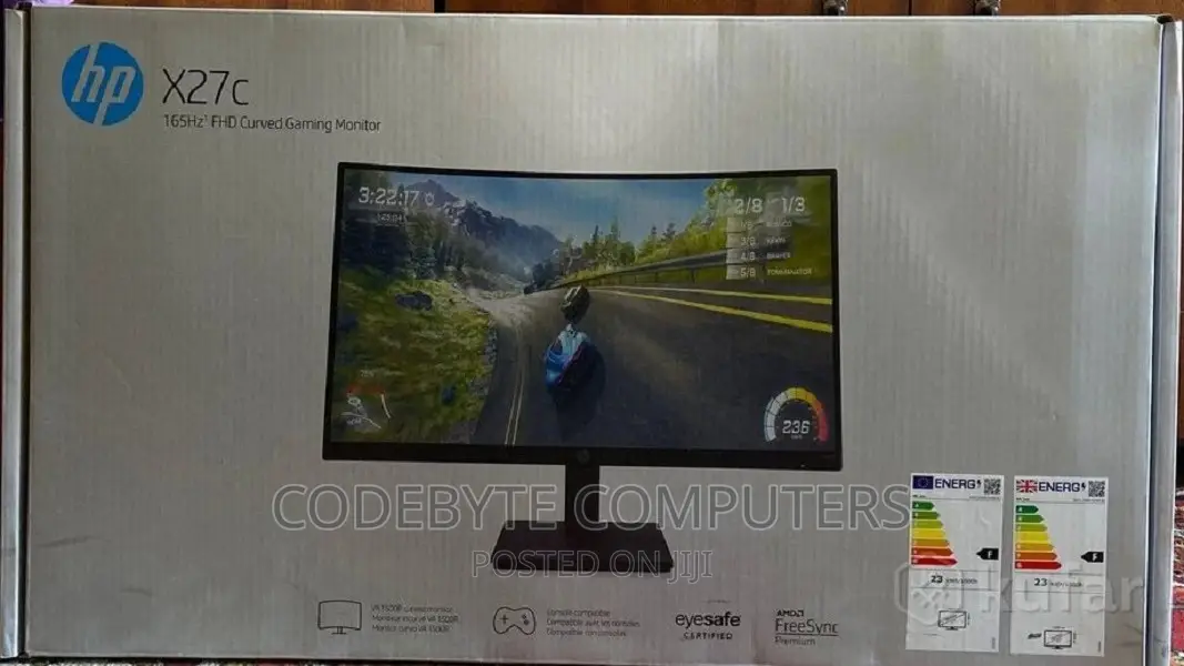 HP X27c FHD Curved Gaming Monitor