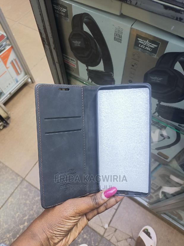 Samsung A12 Caseme Leather Flip Cover - thumbnail 2