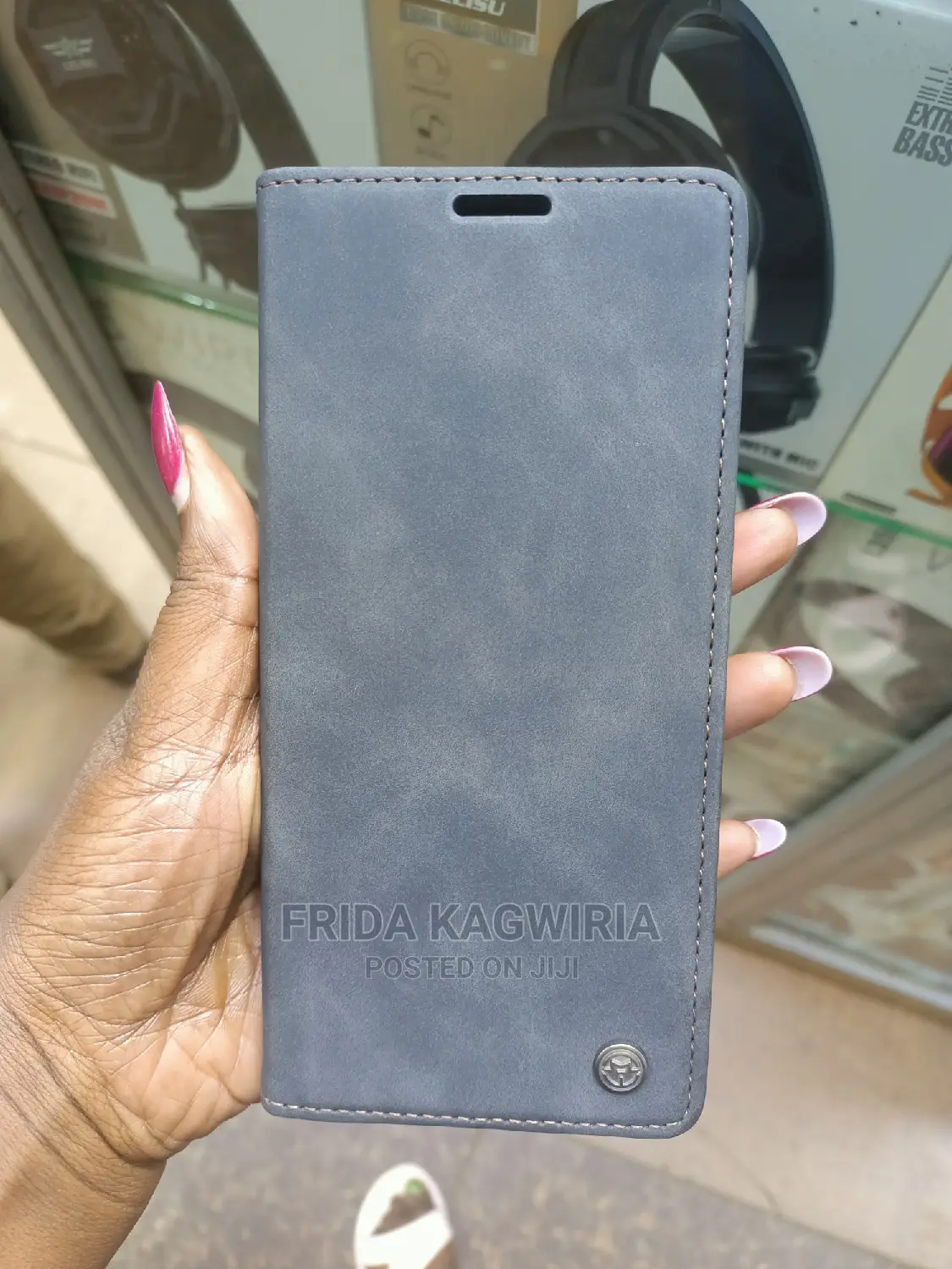 Samsung A12 Caseme Leather Flip Cover