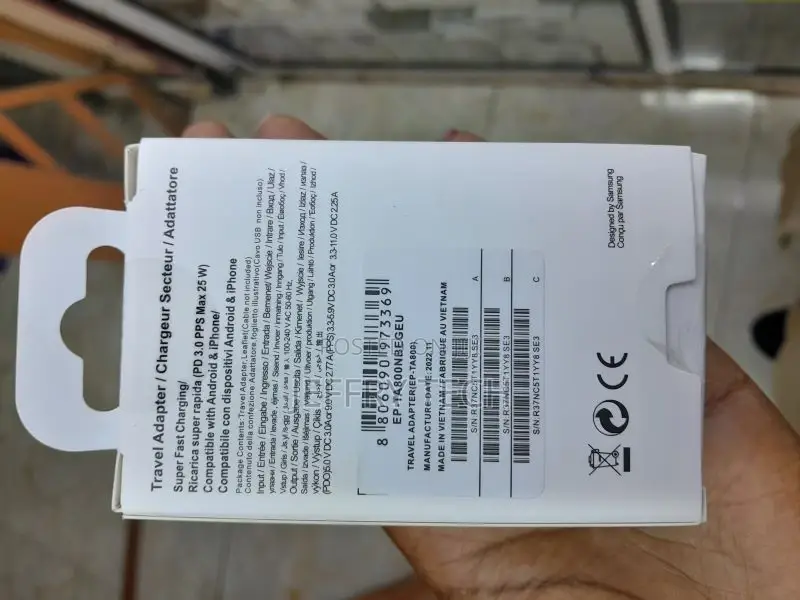 25W Charger Samsung Galaxy S21 / S21 Plus / S21 Ultra / Note