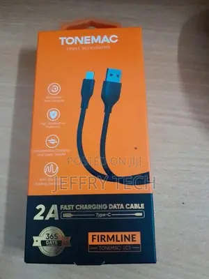 Type C USB Data Cable for Smartphone - 1.5 Meter, BLACK