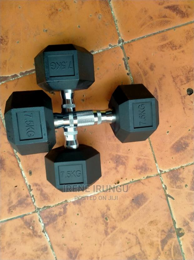 7.5kg Hex Dumbell Pair - main view