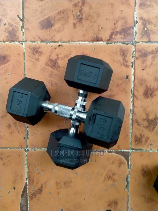 Hex Dumbell 7.5kg Pair - main view