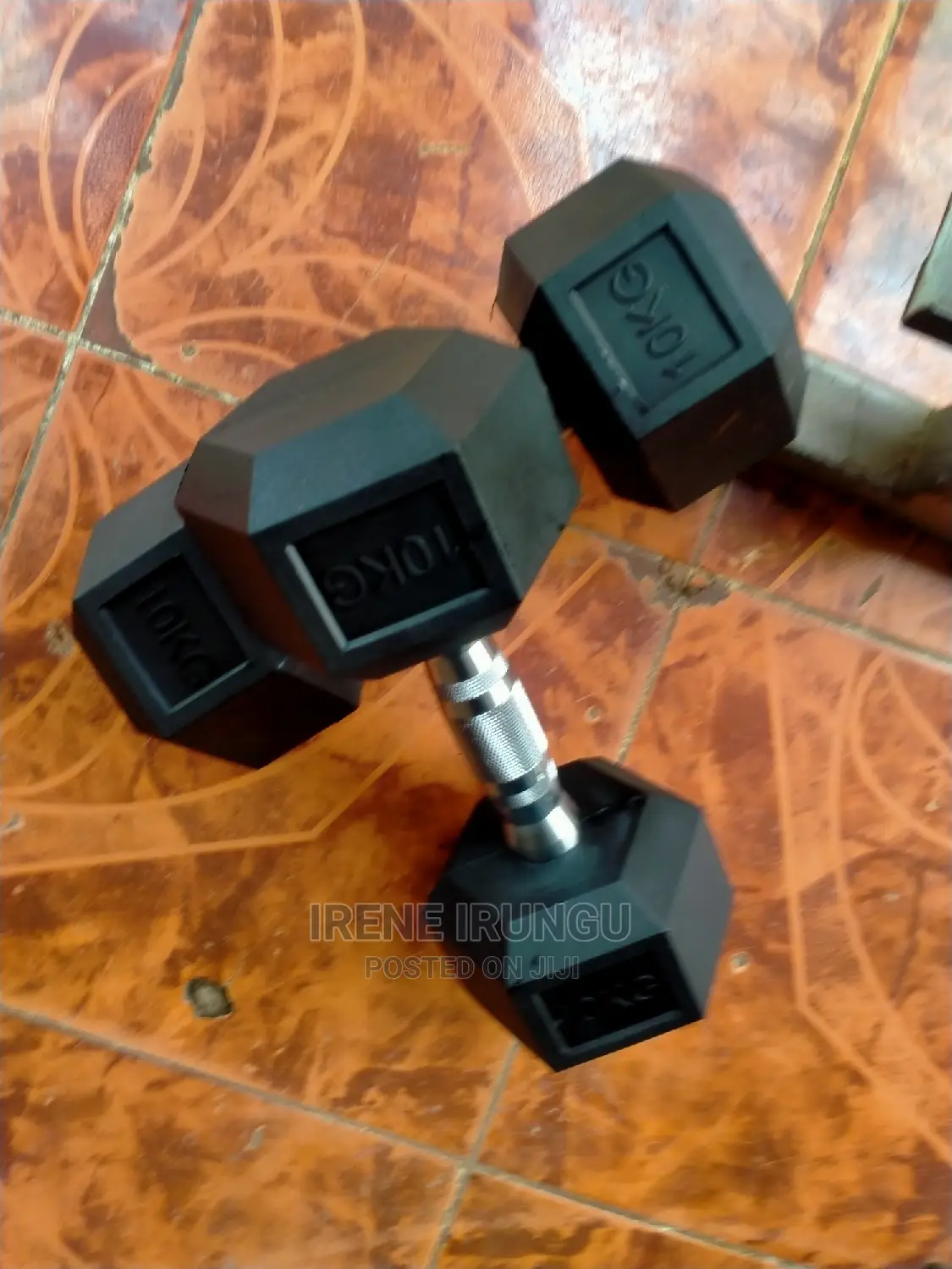 Hexagon Dumbell , 10kg Pair