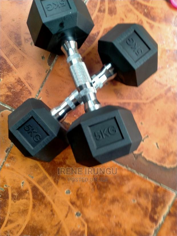 Dumbell, Hexagon 5kg Pair