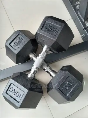 10kgs Pair Hexagon Dumbell