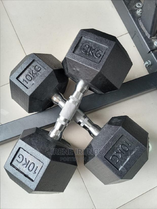 10kgs Pair Hexagon Dumbell
