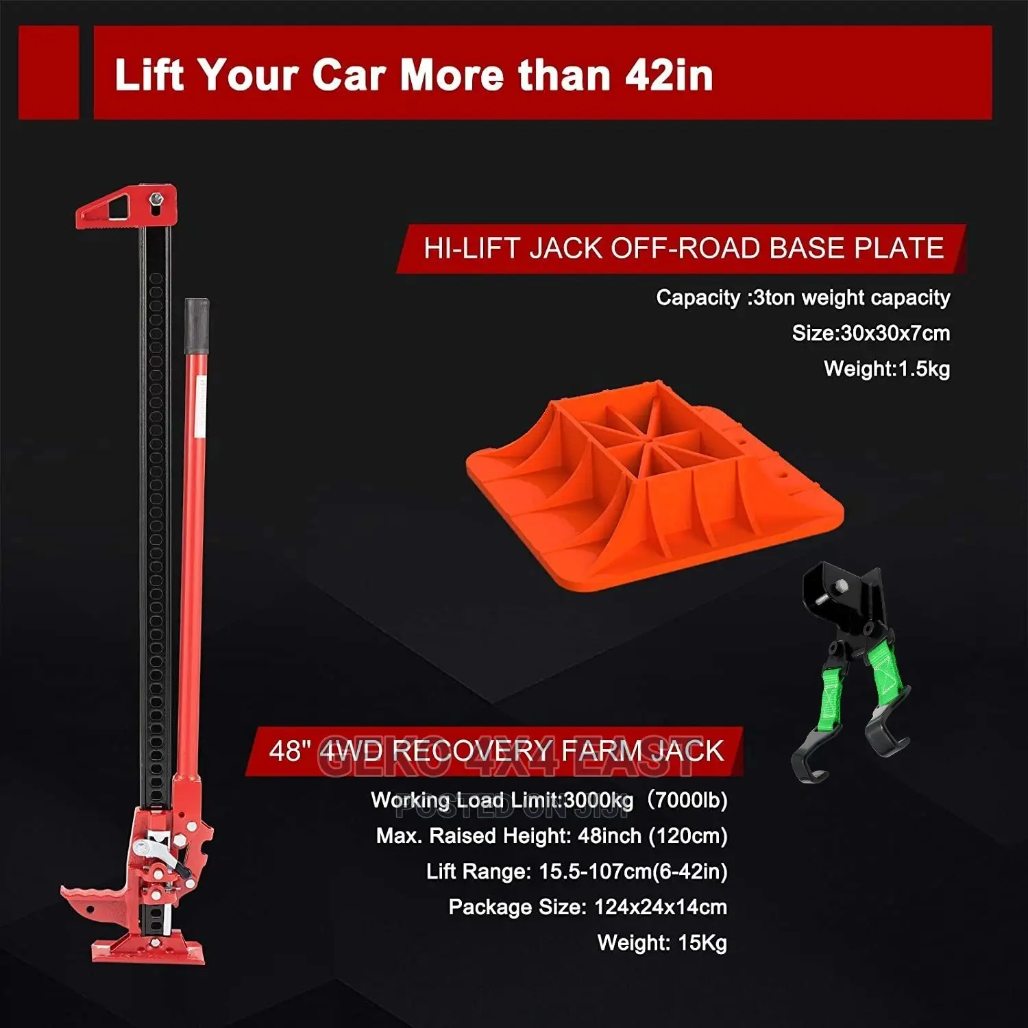 Hi-Lift Jack, Tanganyika Jack-Complete KIT (See Images)