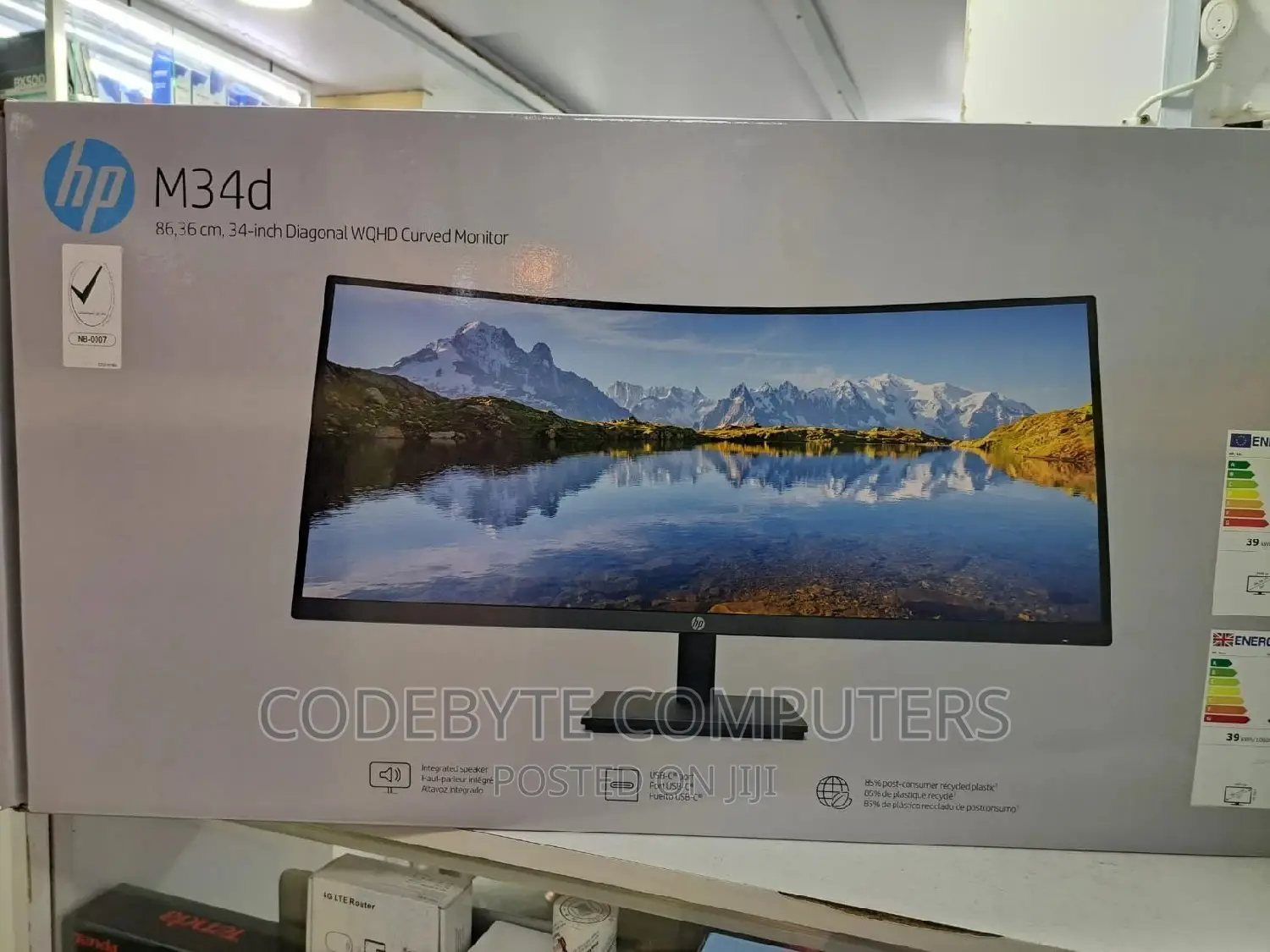 HP M34d WQHD USB-C Curved Monitor