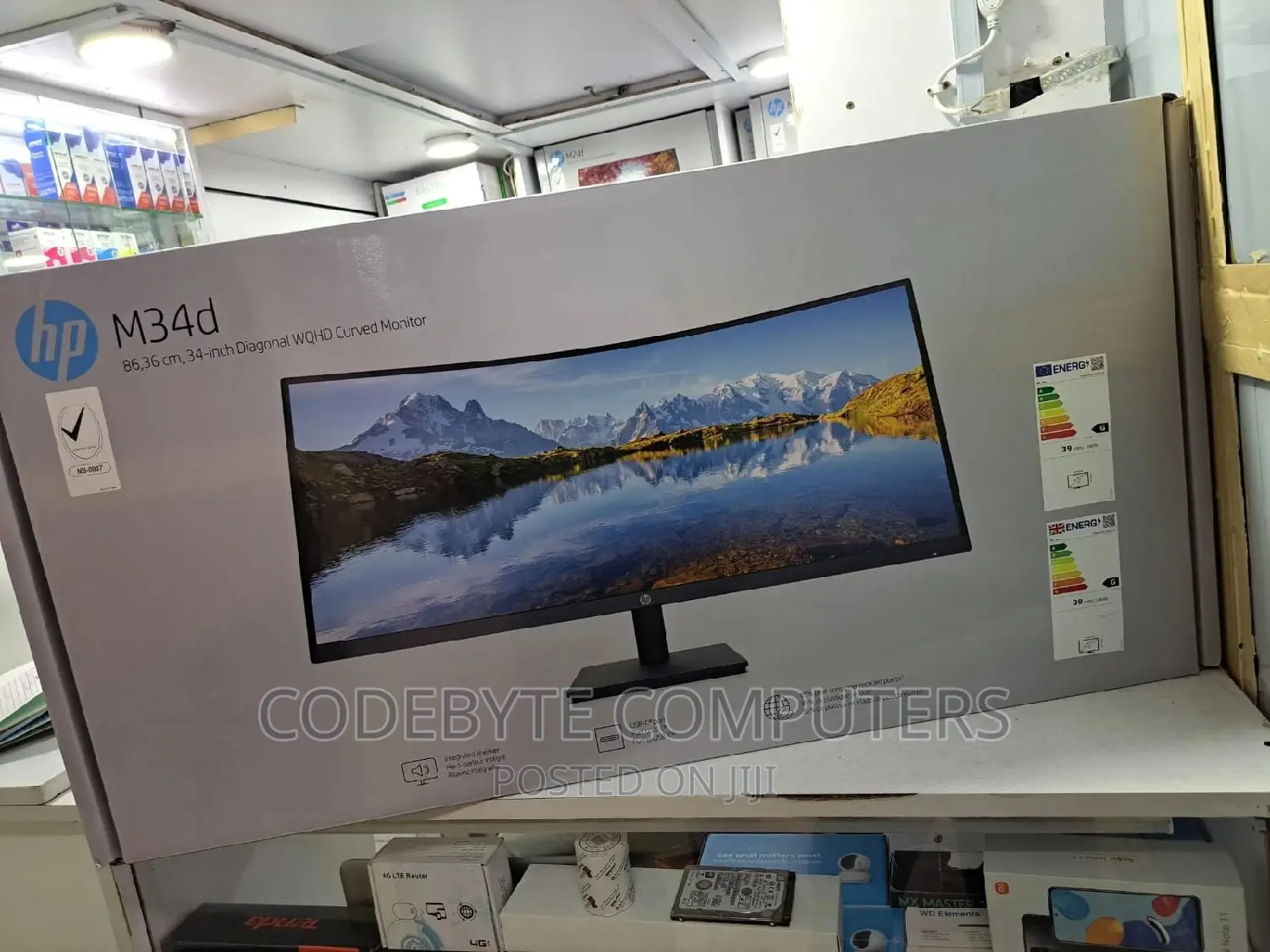HP M34d WQHD USB-C Curved Monitor