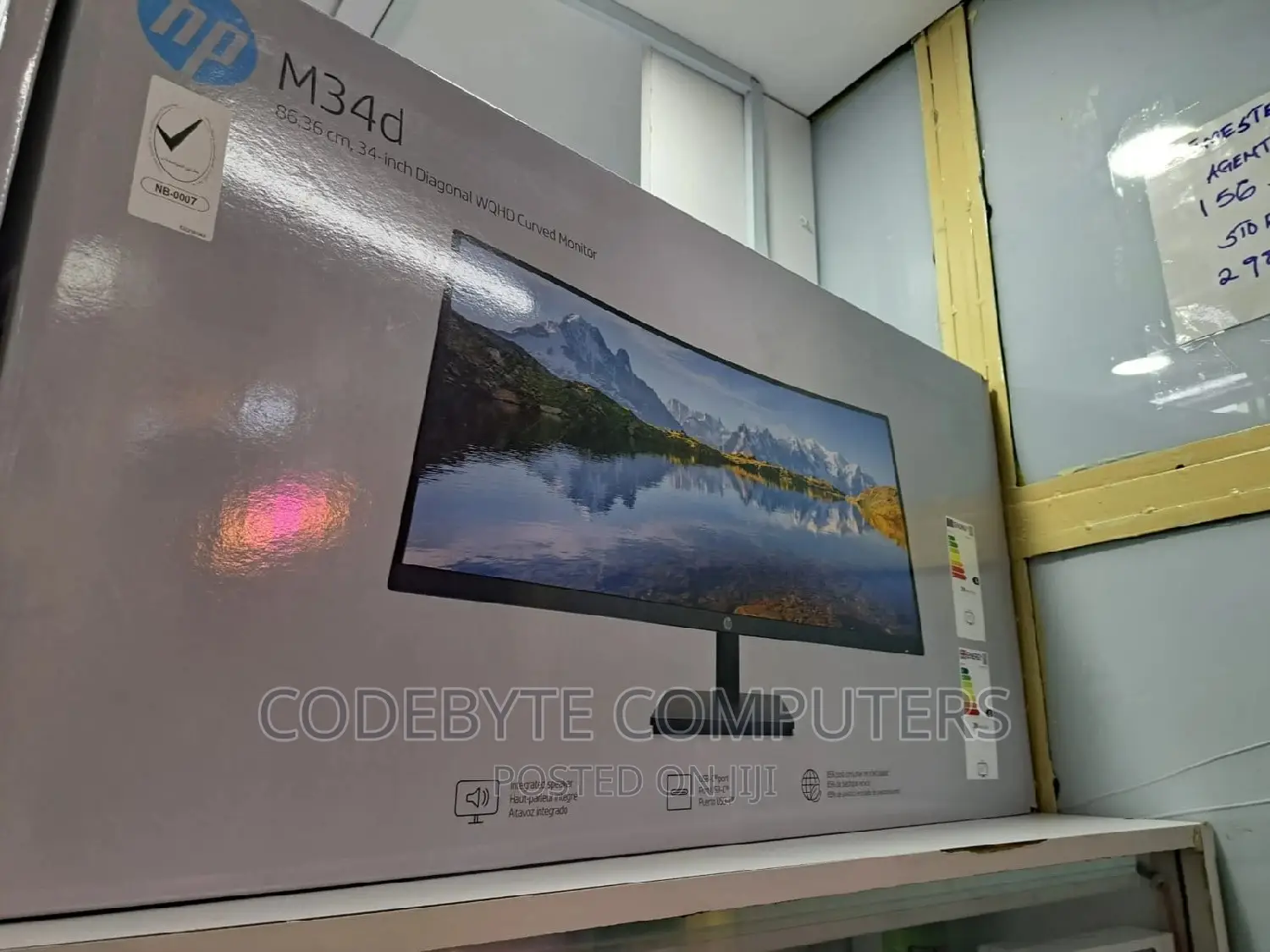 HP Curved Monitor M34d With Type USB-C