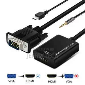 VGA to HDMI Converter 1080P HD Adapter With Audio Cable For