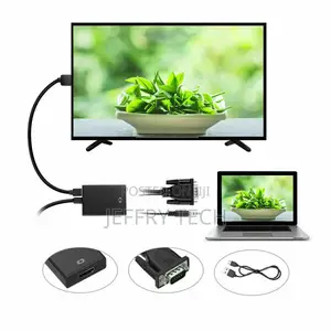 VGA to HDMI Converter 1080P HD Adapter With Audio Cable For