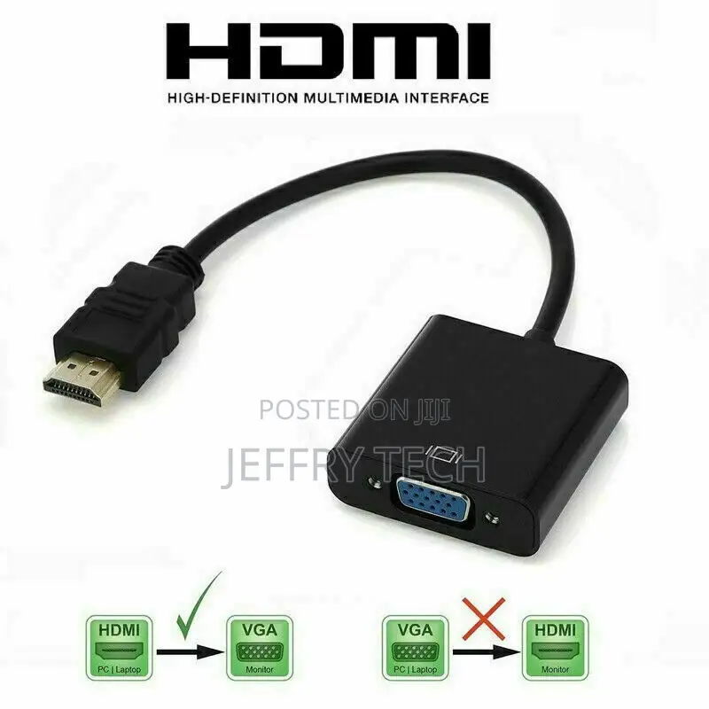 HDMI Male To VGA Female Adapter Converter Cable For Video HD