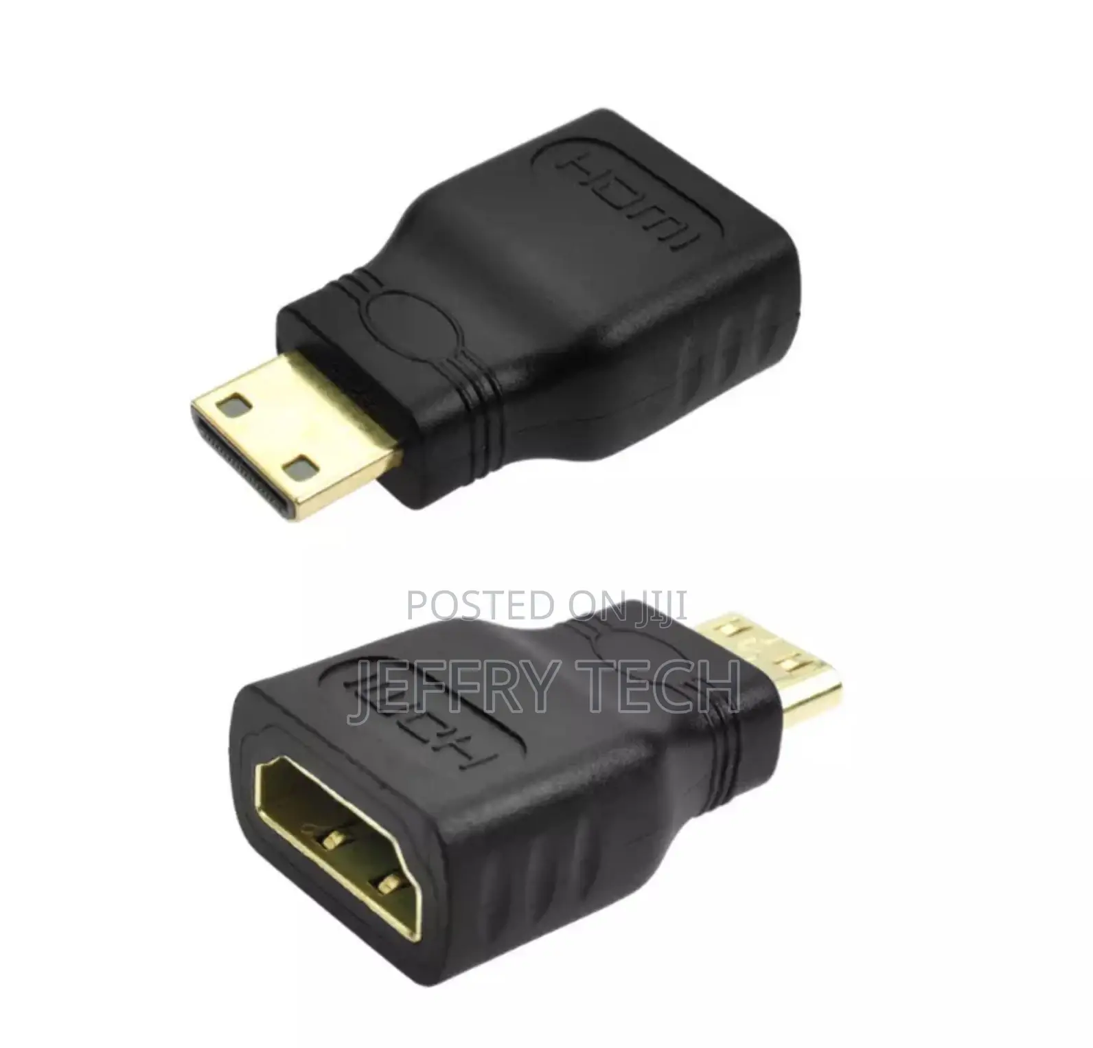 NEW Mini HDMI Male To Standard HDMI Female Adapter Gold Plat