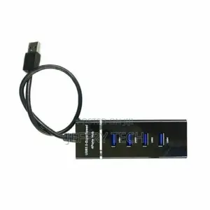 USB 3.0 Hub 4-Port Adapter Charger Data Sync Super Speed PC