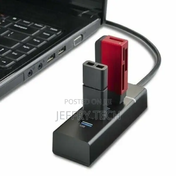 USB 3.0 Hub 4-Port Adapter Charger Data Sync Super Speed PC