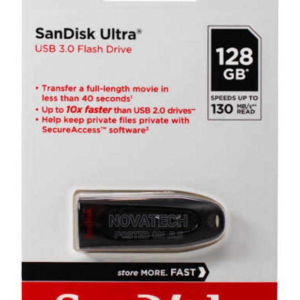Sandisk Ultra USB 3.0 Flash Drive 128GB Disk - main view