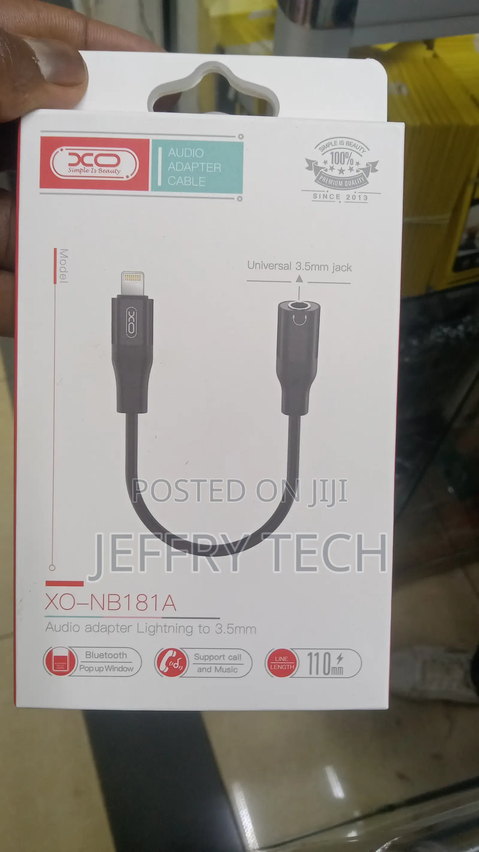 NB181A Audio Adapter Lightning To3.5mm (Charging + Audio Tra