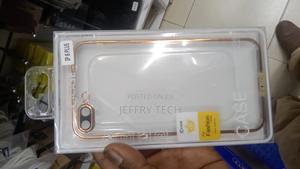 Back Cover for iPhone 8 Plus Luxurious Transparent Side Gold - thumbnail 2