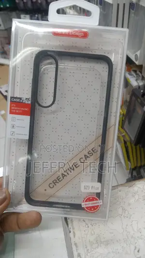 Back Cover for Samsung Galaxy S23 Plus 5G, Transparent Hybr