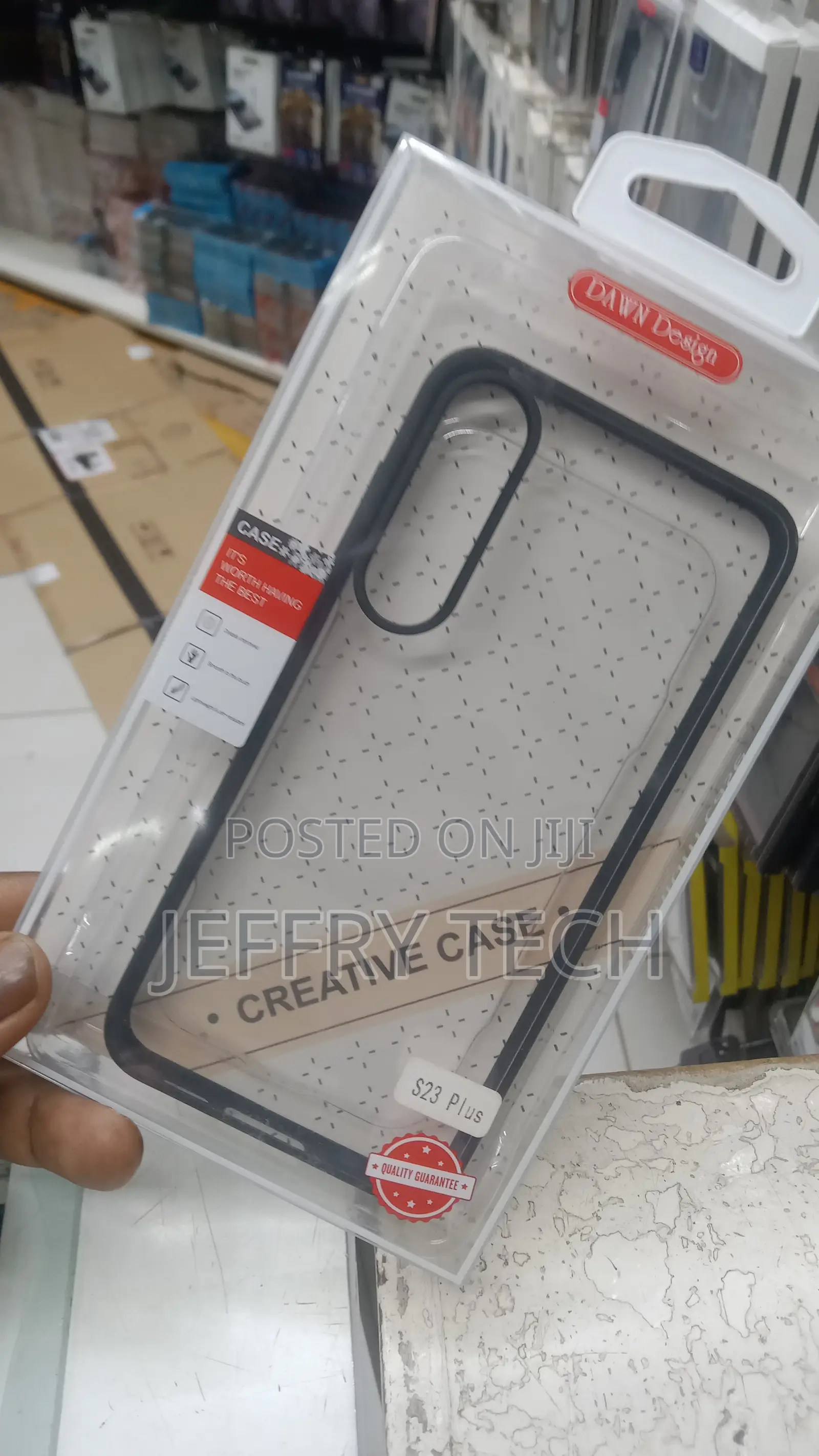 Back Cover for Samsung Galaxy S23 Plus 5G, Transparent Hybr