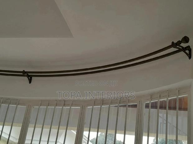Curved Bay Window Jua Kali Curtain Rods Per Metre
