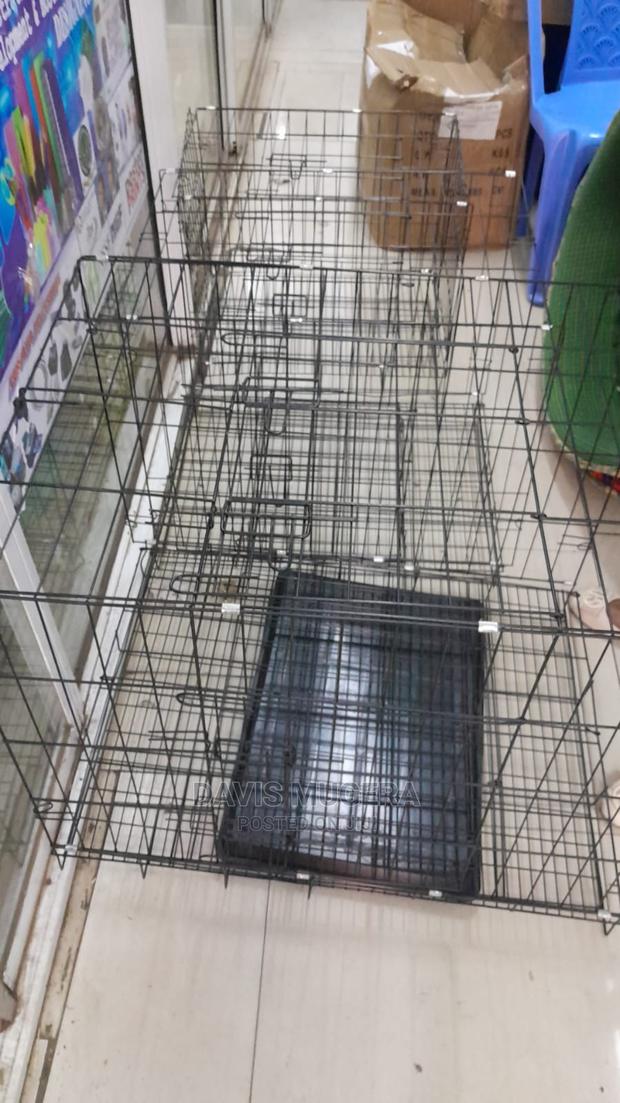 Foldable Metal Cage for Dogs and Other Pets Medium Size - main view