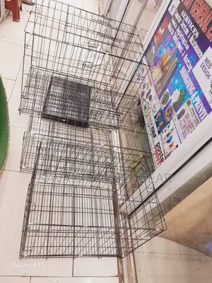 Foldable Metal Cage for Dogs and Other Pets Medium Size