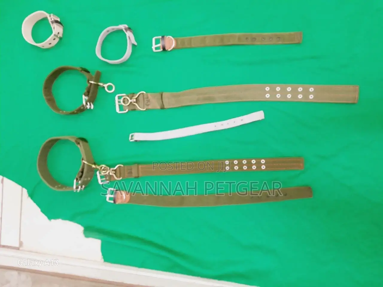 Canvas Dog Collars High Quality in Small Medium and Large