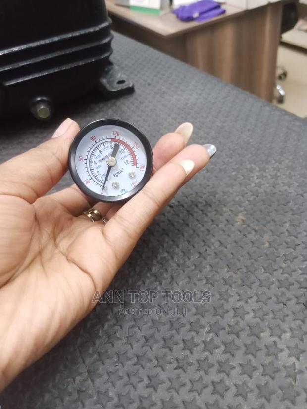 Best Small Air Compressor 0-180 PSI 0-12 Bar Pressure Gauge - main view