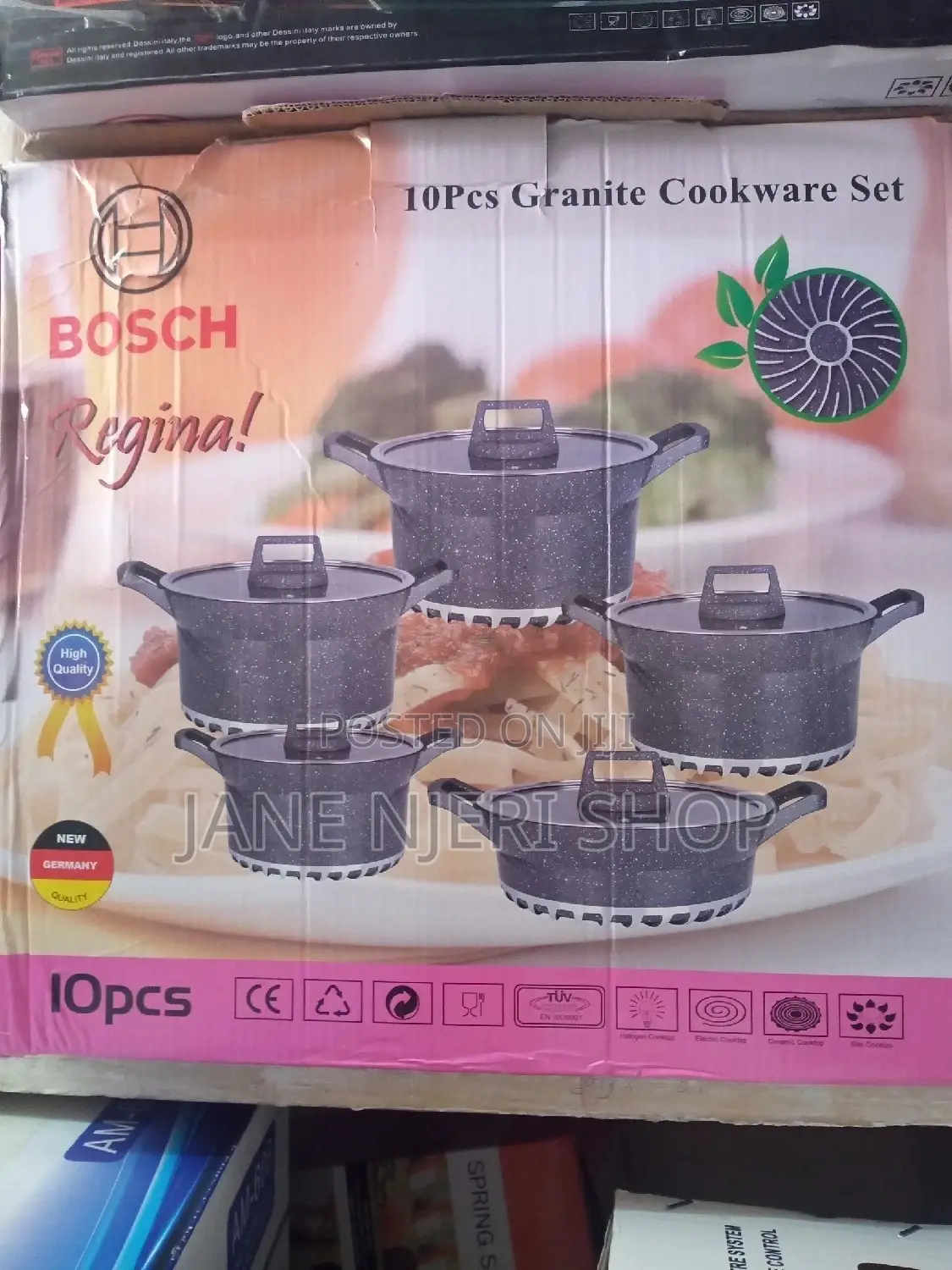 10 Pieces Granite Cookware