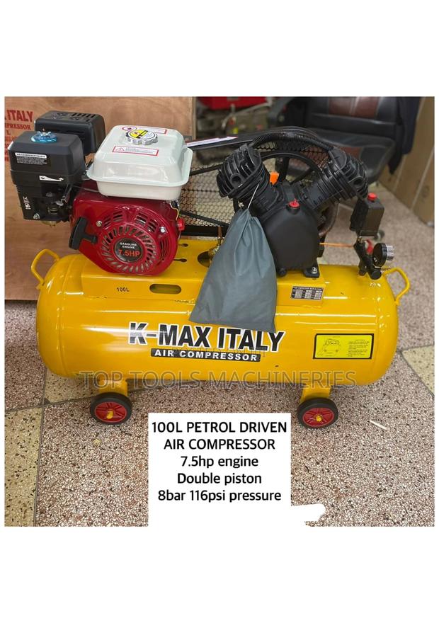 Petrol Air Compressor 100ltr 7.5hp 2piston