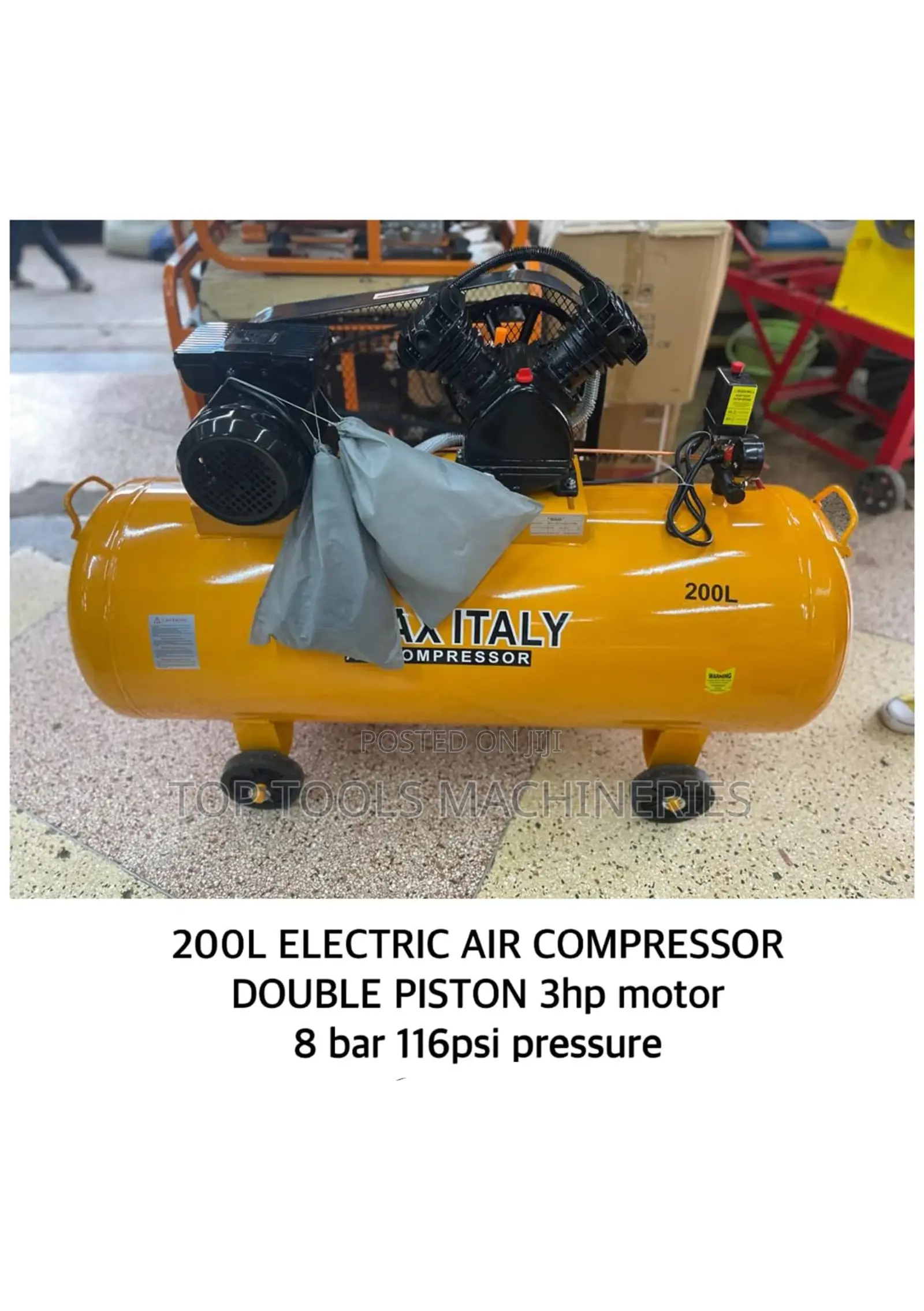 K-Max Italy Air Compressor 200ltr 3hp 2piston