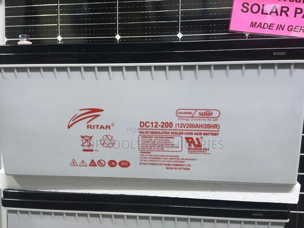 The Ritar DC 12-200 (12V 200ah/20hr) Solar Battery - main view