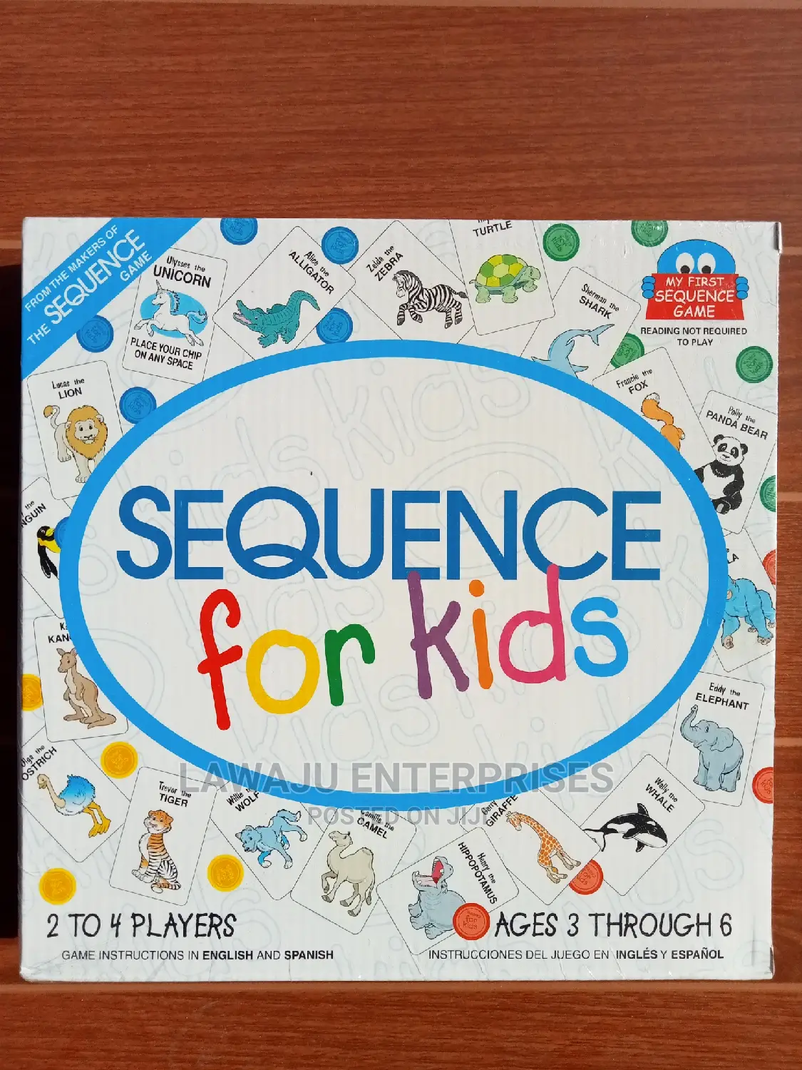 Sequence for Kids Game, Age 3-6, Players 2-4