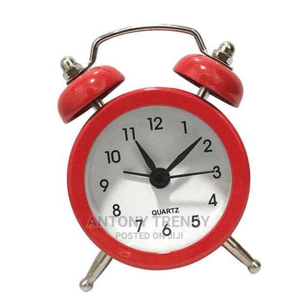 Generic 2x 40mm Mini Metal Alarm Clock Portable