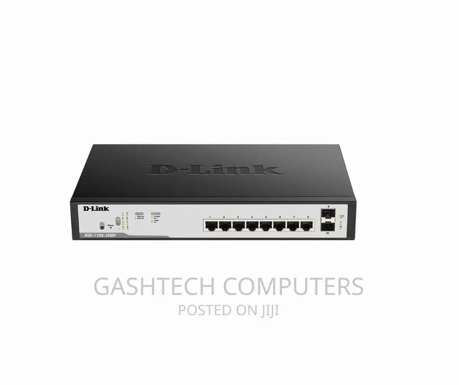 D-Link 8 Port Poe Gigabit Smart Managed Switch + 2 SFP Ports