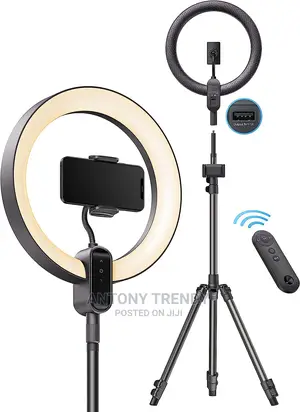 14 Inch LED Ringlight Kit With Phone Holder Adjustable